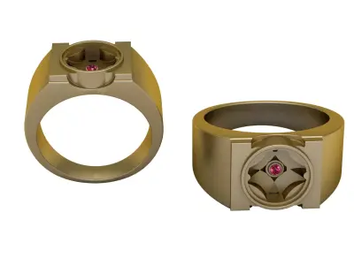 STYLISH RING PANDANT 3D PRINTABLE MODAL  3D print model