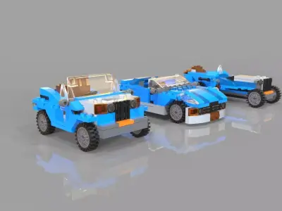 Lego cars pack 3 3D model