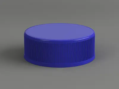 Plastic bottle Screw Cap 3D 3D model