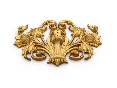 Classic carved decor ornament 379 3D model