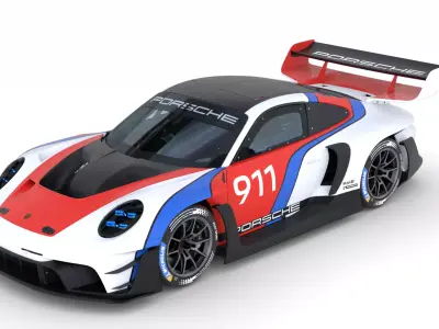 Porsche 911 GT3 R Rennsport 2023 3D model