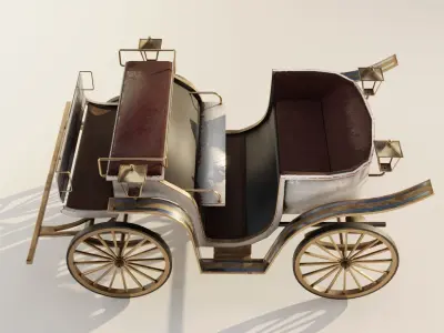 HORSE CARRIAGE 3D model