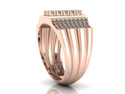 Jewelry Diamond Ring 3D Print Model 3D print model 24