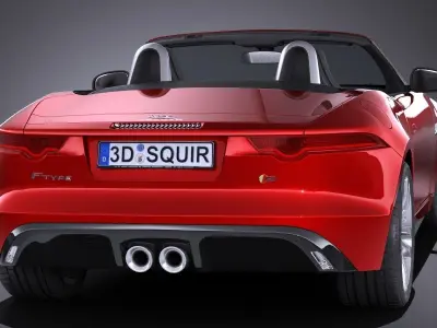 Jaguar F-Type Convertible S 2017 3D model