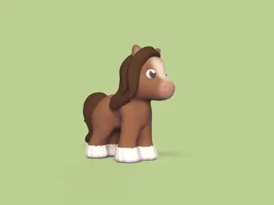 Cute Little Horse 3D print model