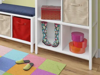 Kid room decoration set 3D model