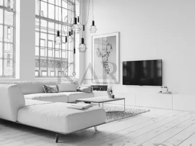 Luxury Living Room on a Residense Modern Style 3D model