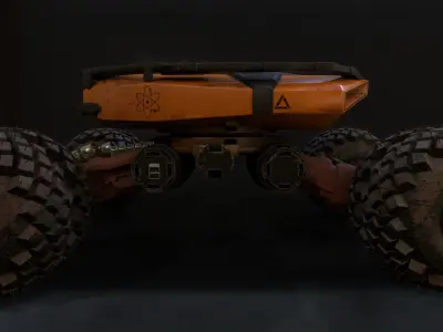 EVE Electric Vehicle 3D Low-poly 3D model