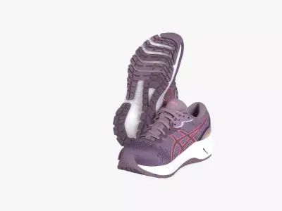 ASICS Womens GT 1000 11 Running Shoes Low-poly 3D model