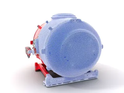 Industrial Pressure Vessel Model Pack Low-poly 3D model by vfxcgartist