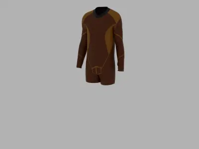 Sport Suit Low-poly 3D model 22