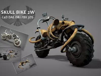 Skull Bike 2W 3D model