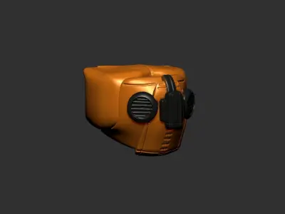 helmet high poly sculpt 3d printable ver 7 3D model 3D model 12