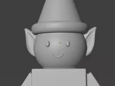 Blocky Buddy Elf 3D print model