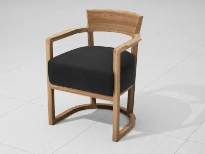 Flexform Barchetta Chair UE4 Low-poly 3D model