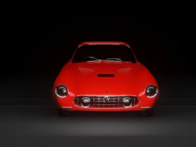Ferrarie 250 Berlinetta  Low-poly 3D model