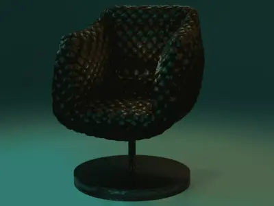 3D luxury couch 3D model