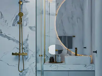 luxury bathroom 3d model 3D model