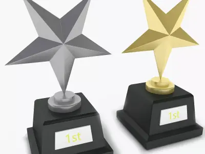 Star Trophy Awards 3D model