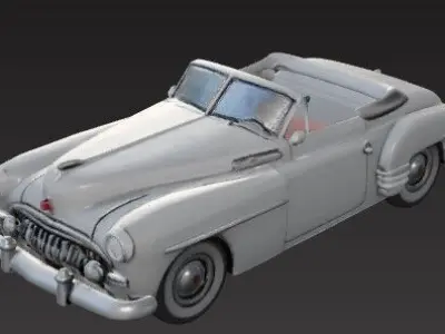 Classic Convertible Car Model V4  Collectible 3D Design 3D print model