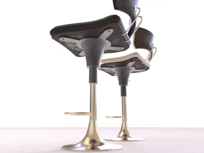 Bar Stool  Low-poly 3D model