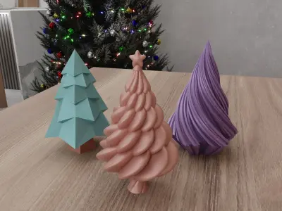 Christmas Tree Pack All-in-One 3D Model Collection