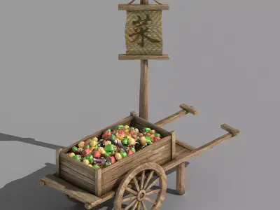 Game Vegetables - Small Traders 3D model