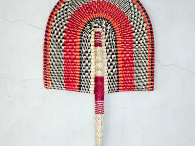 African Handwoven Fan 35 3D model