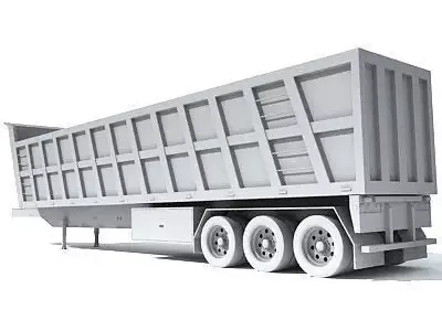Dump Trailer 11 3D model