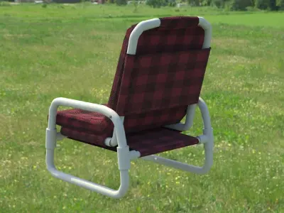 Garden Chair Low-poly 3D model