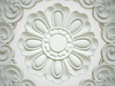 Engraving  no6 Low-poly 3D model