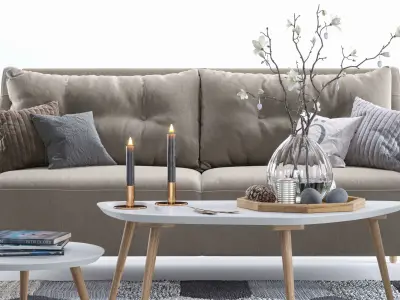 Jenson armchair and sofa 2 3D model