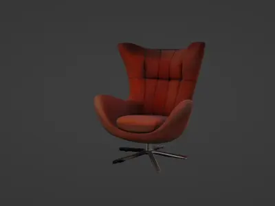 Modern Comfy Designer Chair 3D Model   3D model