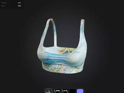 Summer Top PBR 4k  Low-poly 3D model