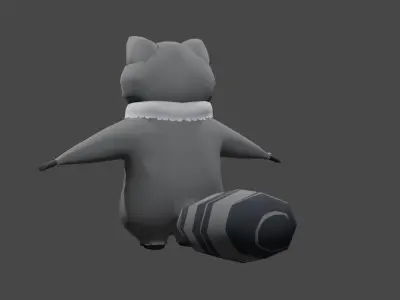 3D Character Racoon  3D model