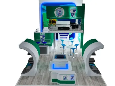 Booth Exhibition Stand a389c 3D model