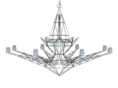 Chandelier Lightweight Foscarini 3D model