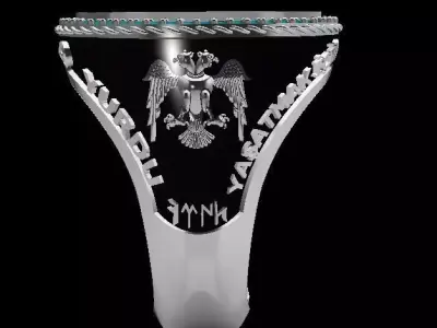 Erkek Gumus Yuzuk 3D print model