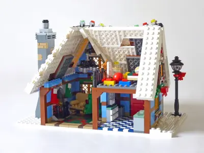 TwindBricks3D - 10229 Winter Village Cottage 3D print model