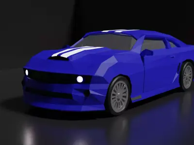 Chevrolet Camero Low-poly 3D model