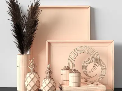 Decorative sets 019 3D model