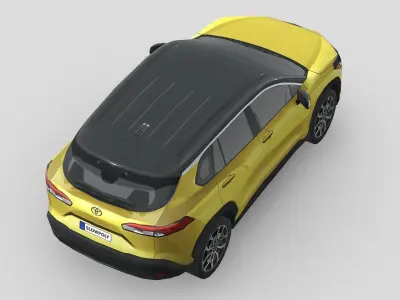Toyota Corolla Cross Hybrid 2023 Low-poly 3D model by slowpoly