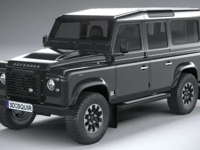 Land Rover Defender Works V8 4-door 2018 3D model