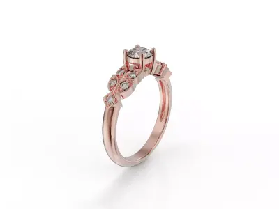 WEDDING RING 3D print model 39