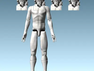 Articulated Christ - Cristo Articulado CNC 3D print model