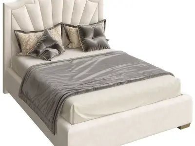 Bed new design 3d model Low-poly 3D model