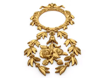 Classic decor ornament carved 70 3D model