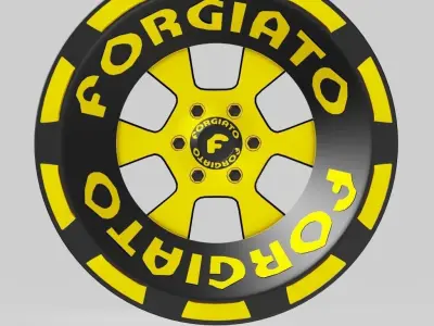 Forgiato Massa-T Wheels Low-poly 3D model