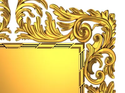 carved frame 3D model 46