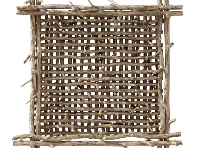 Branch thick decor fundament n2  3D model